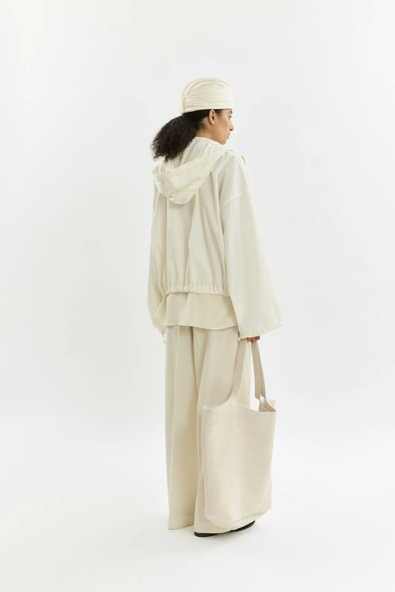 Rey coat | Off white - Cotton Poplin