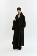 Riley trench coat | Black - Linen silk blend