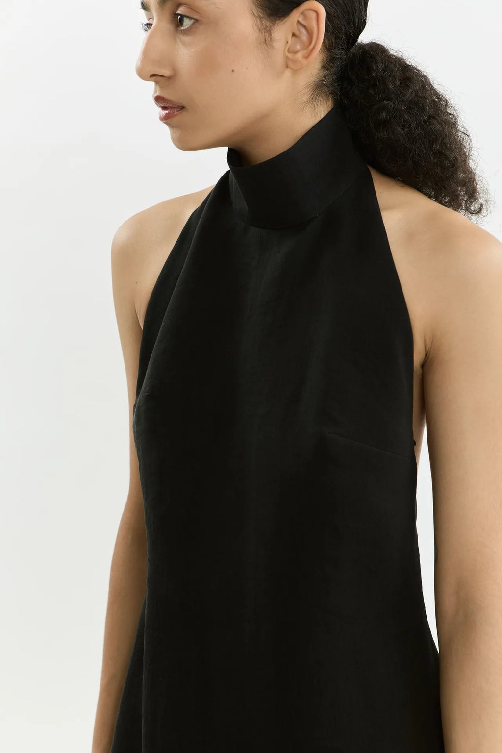 Rita top | Black - Linen silk blend