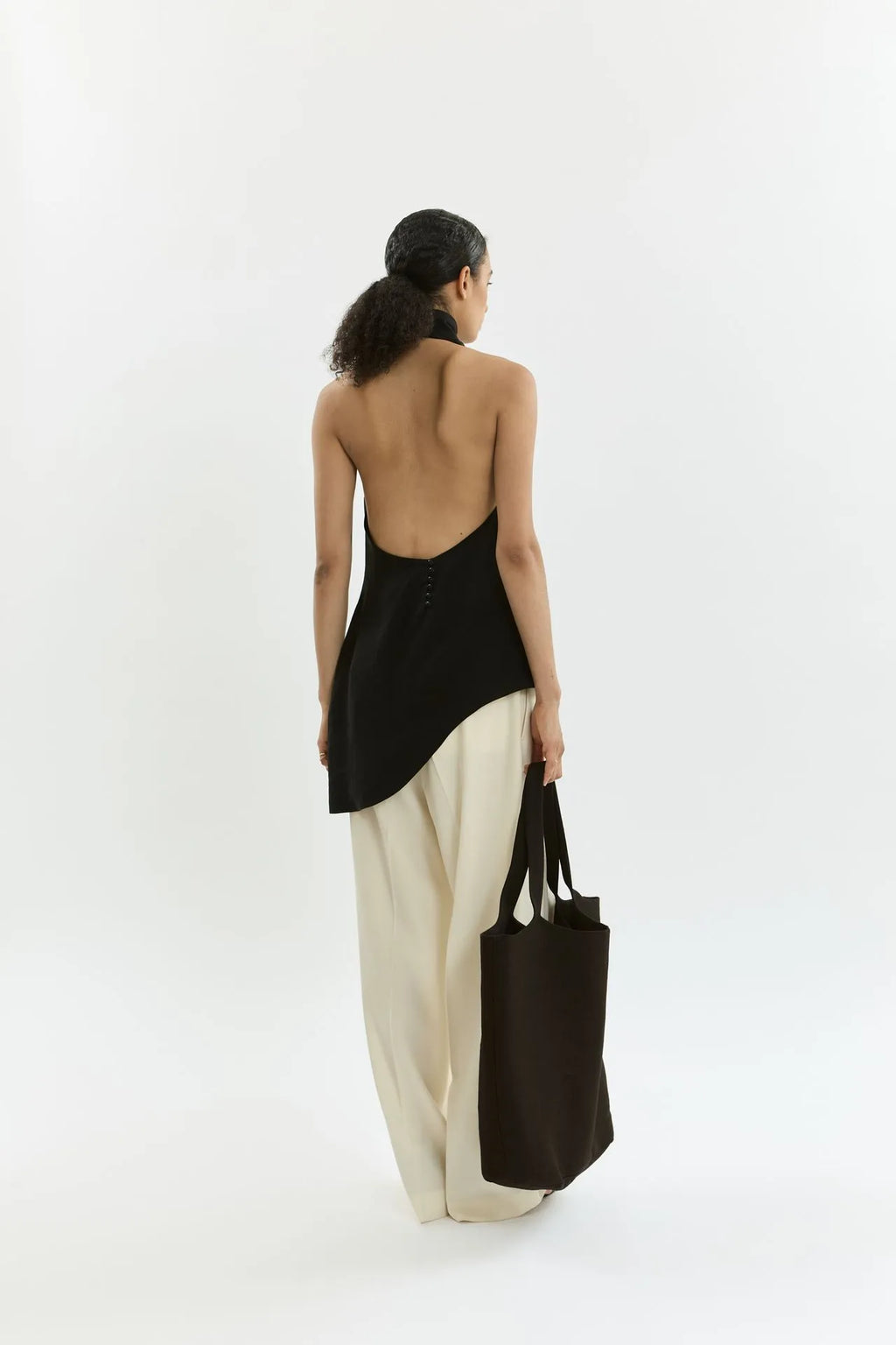 Rita top | Black - Linen silk blend