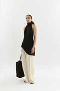 Rita top | Black - Linen silk blend
