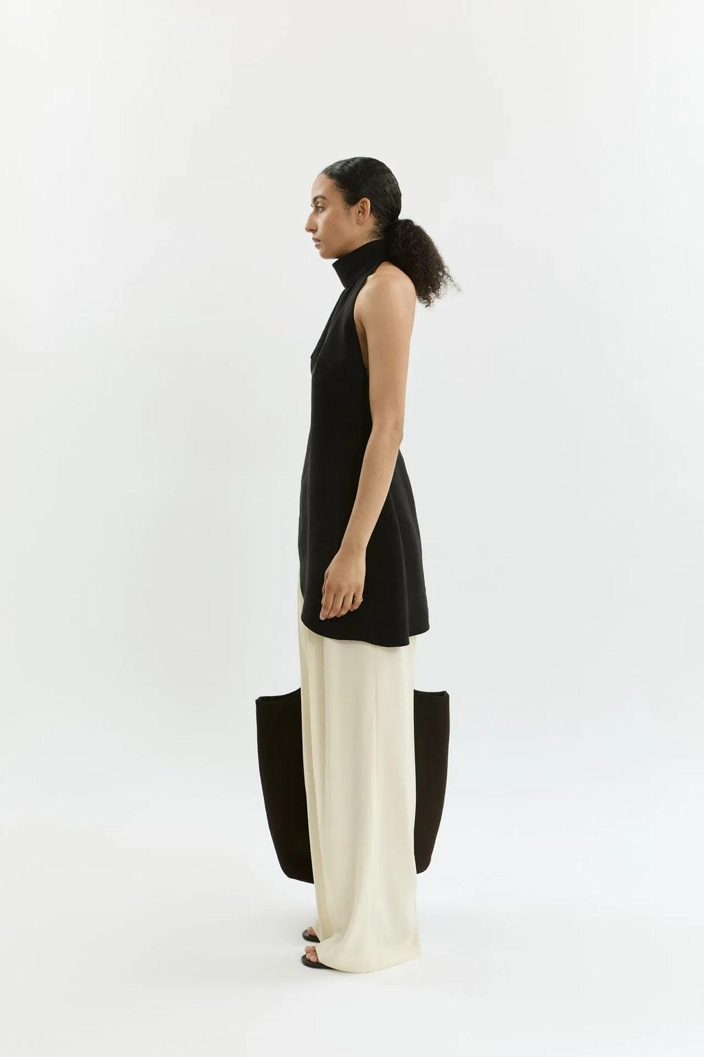 Rita top | Black - Linen silk blend