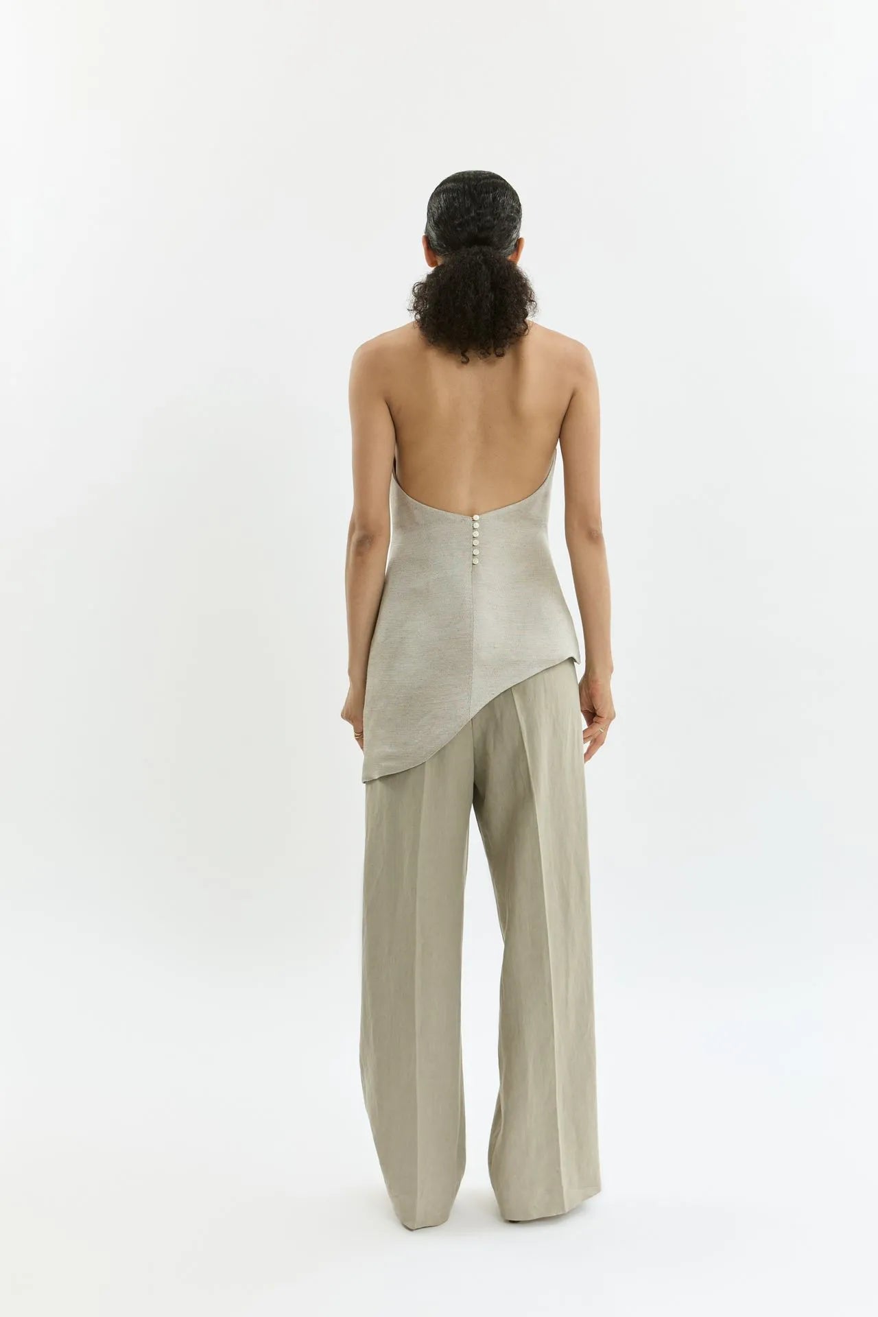 Rita top | Silver grey - Viscose blend