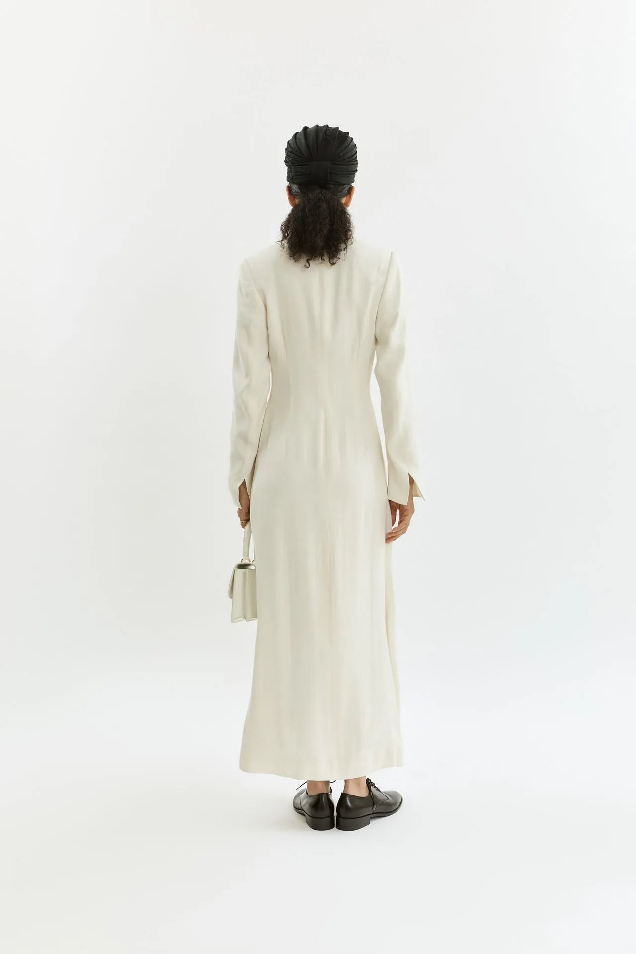 Rose blazer dress | Cream - Linen silk blend