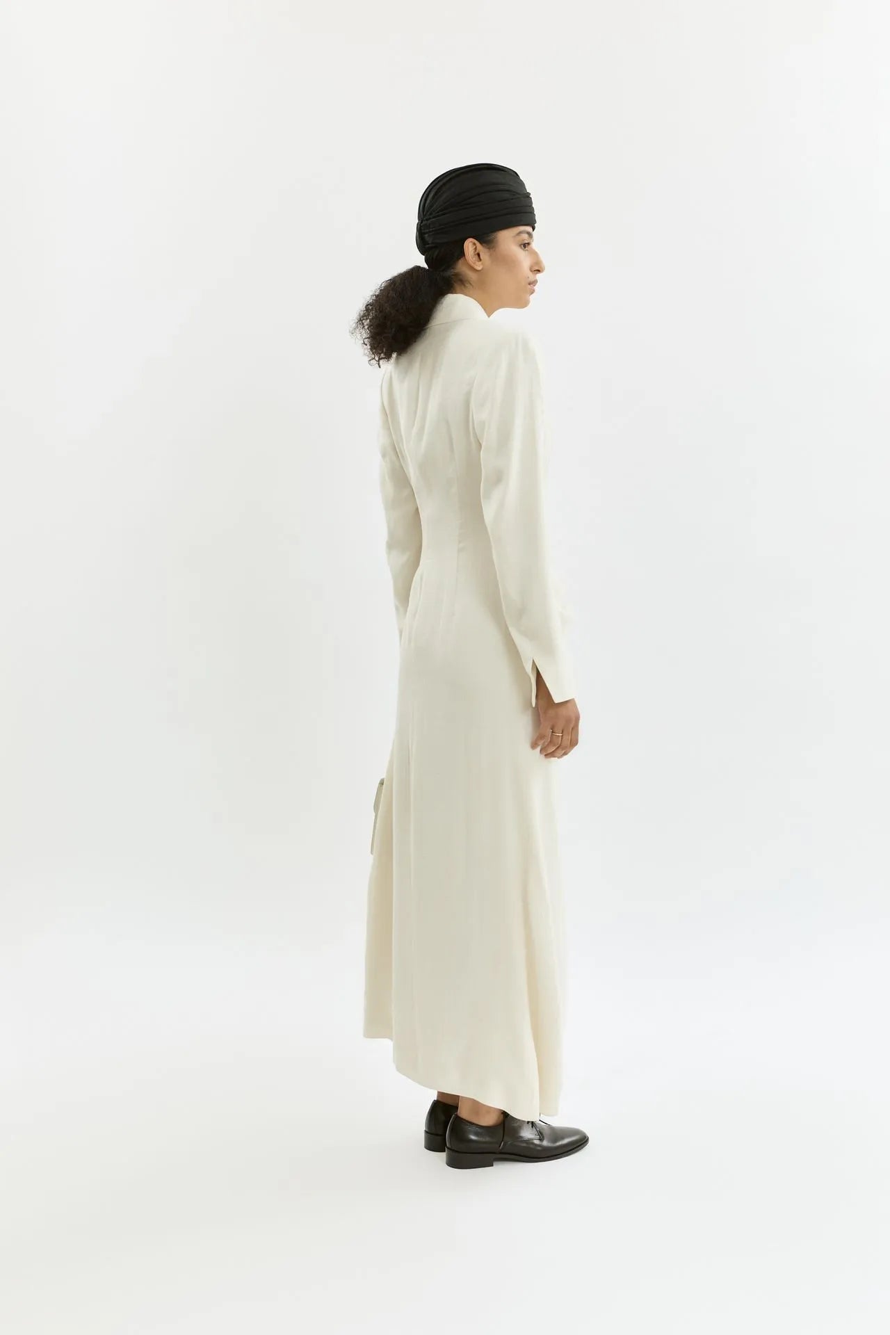 Rose blazer dress | Cream - Linen silk blend