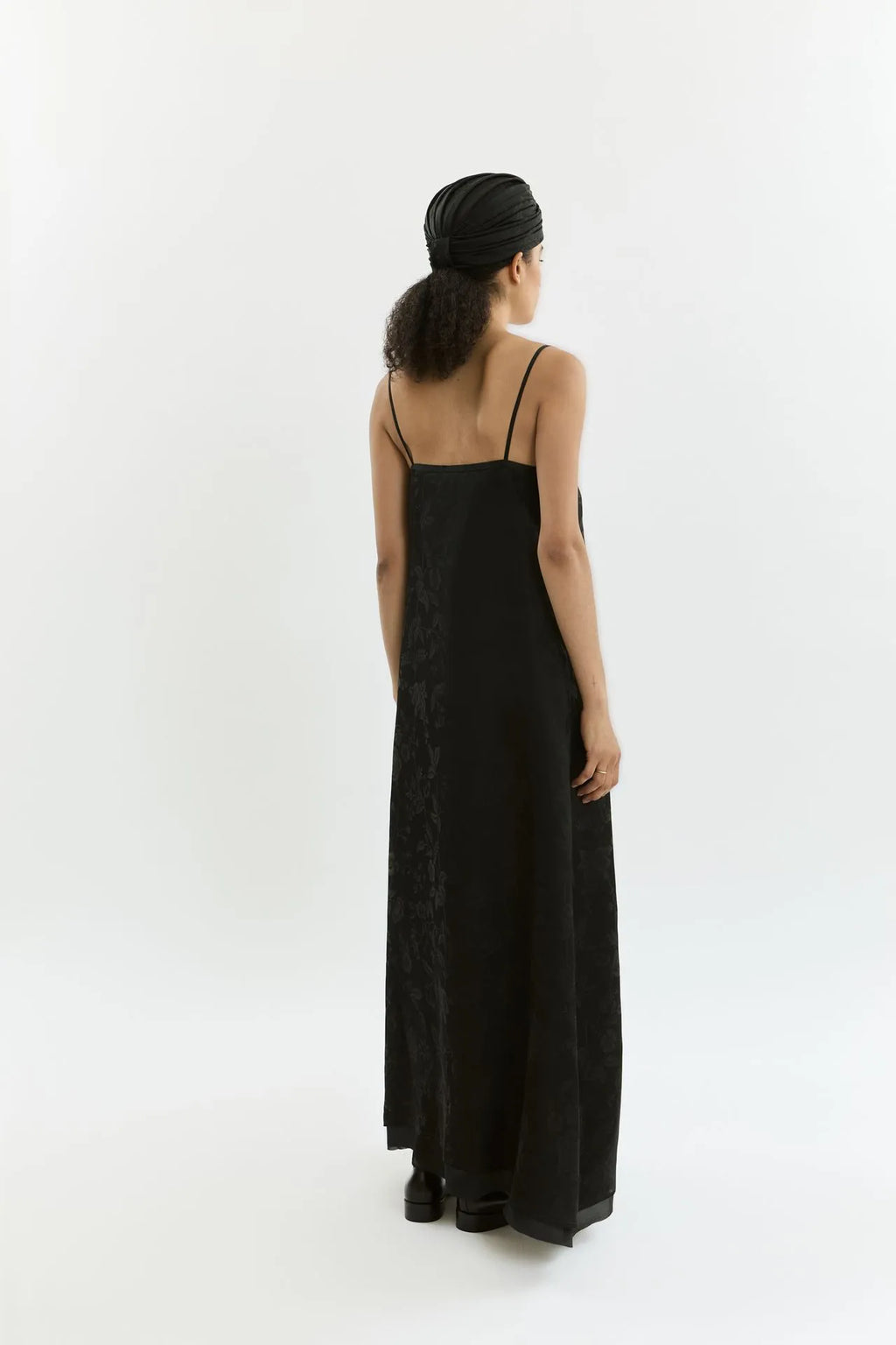 Sana dress | Black - Jacquard