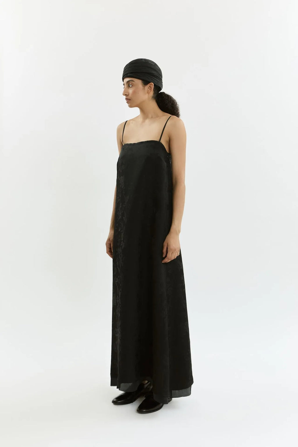 Sana dress | Black - Jacquard