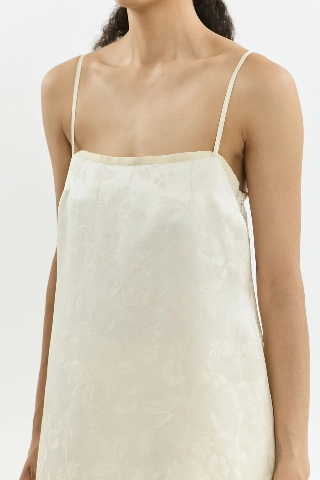 Sana dress | Cream - Jacquard