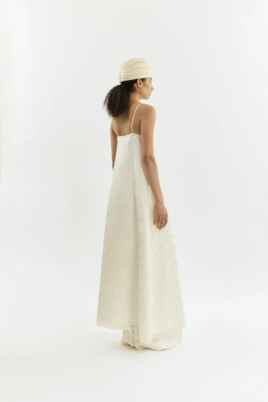 Sana dress | Cream - Jacquard