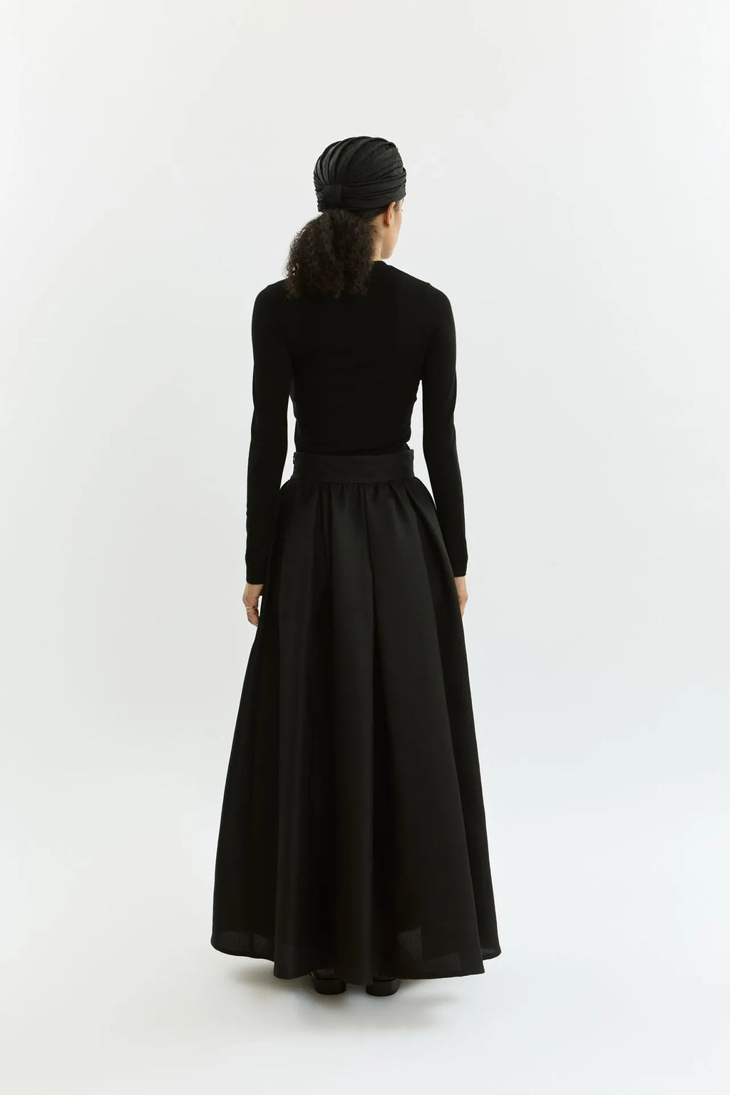 Shiloh skirt | Black - Cotton silk blend