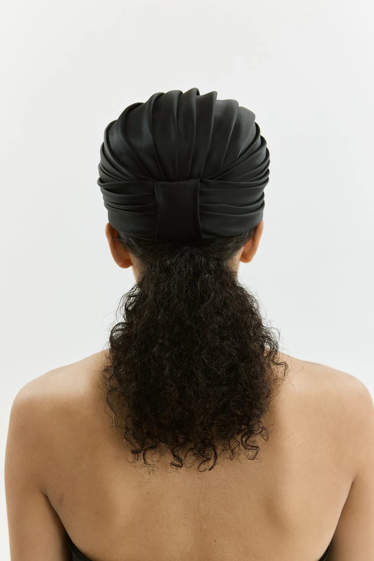 Tahia hat | Black - Organza silk