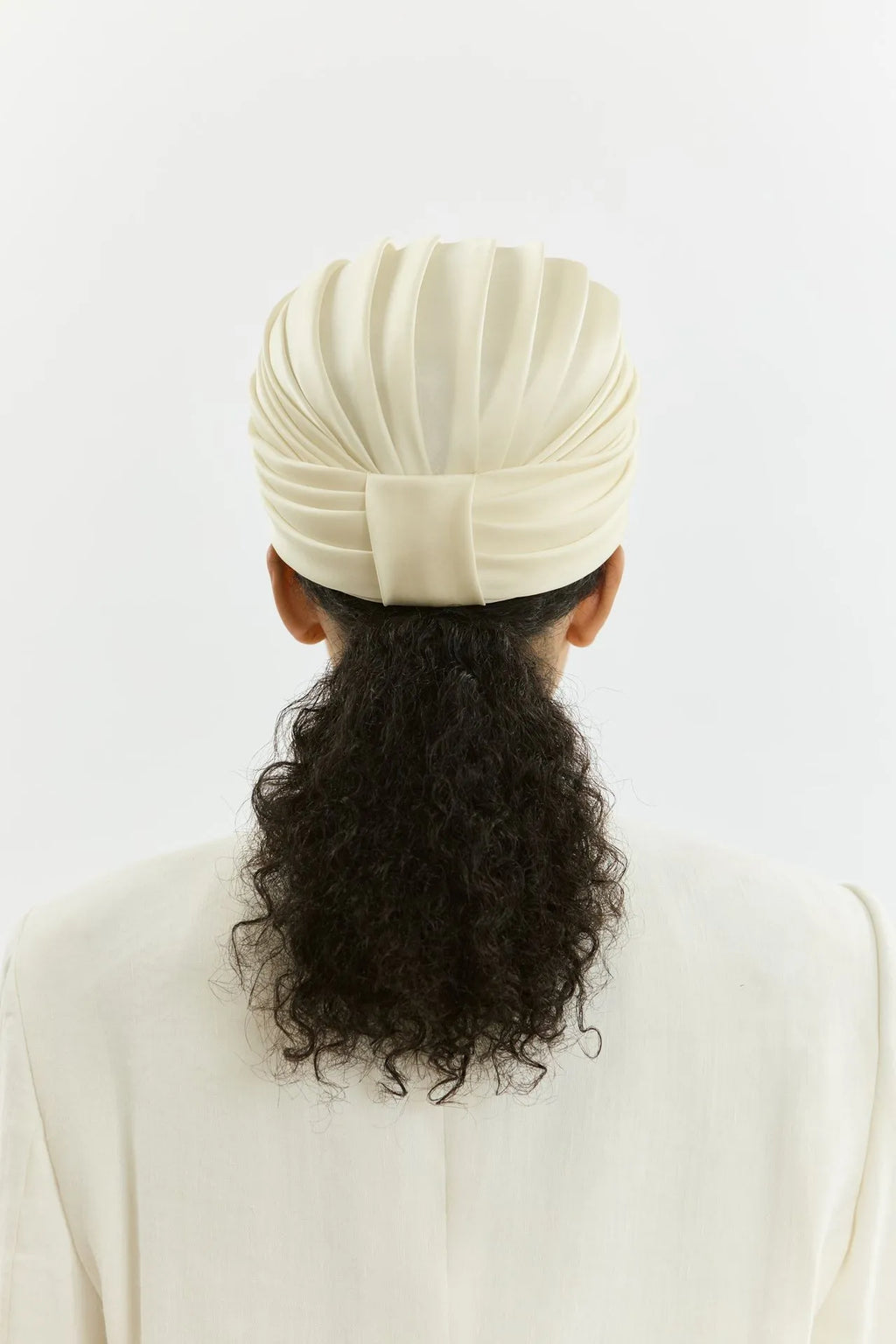 Tahia hat | Cream - Organza silk