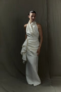 Lisa dress | Cream - Cotton silk blend
