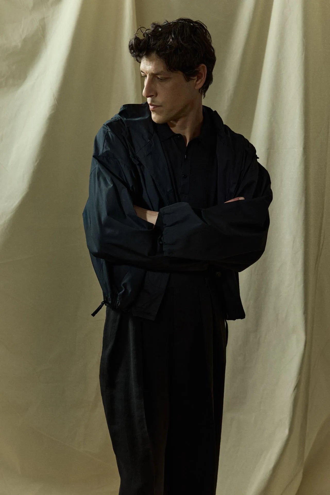 Rey coat | Black - Cotton Poplin