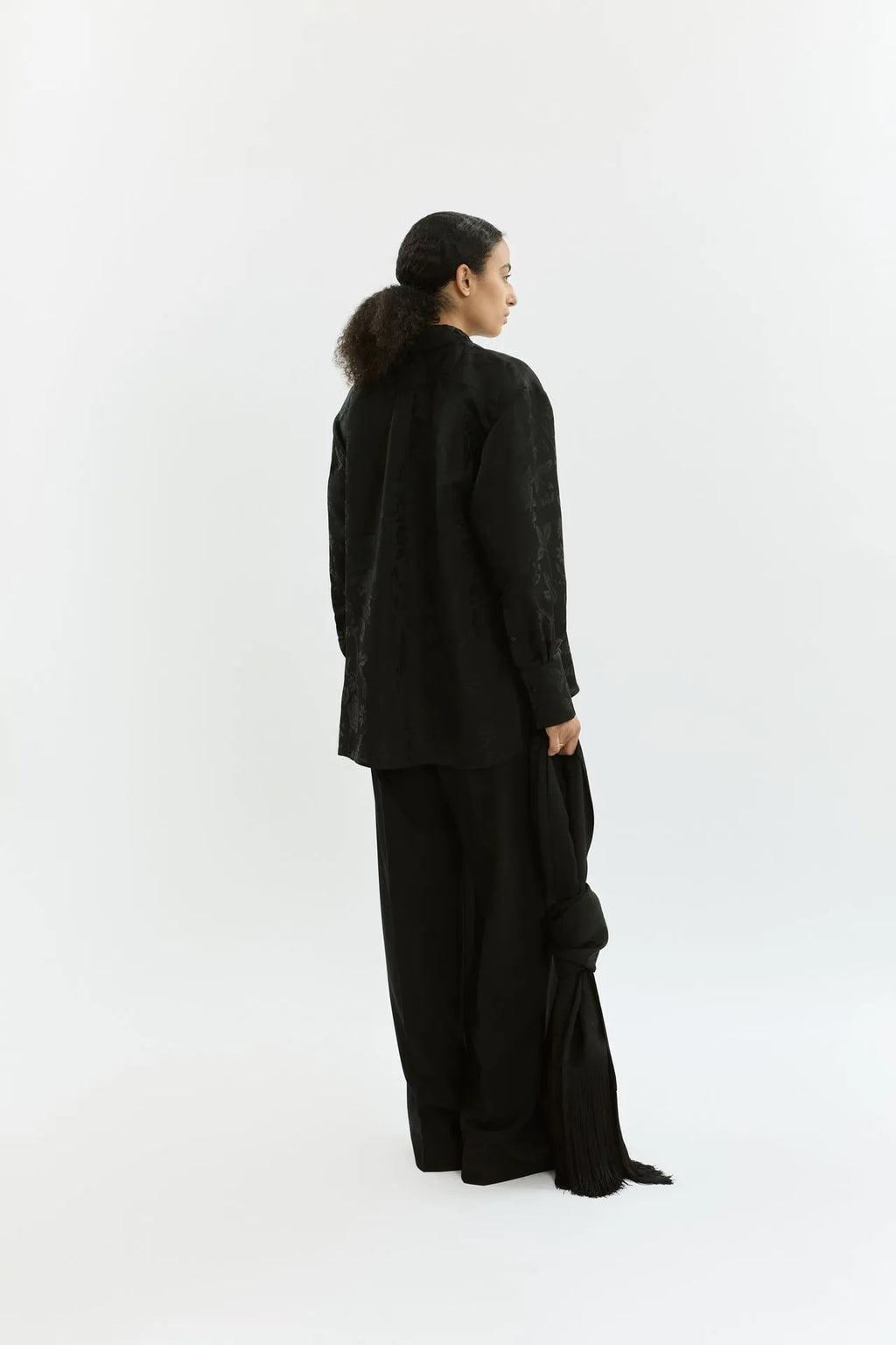 Dorothy blouse | Black - Jacquard