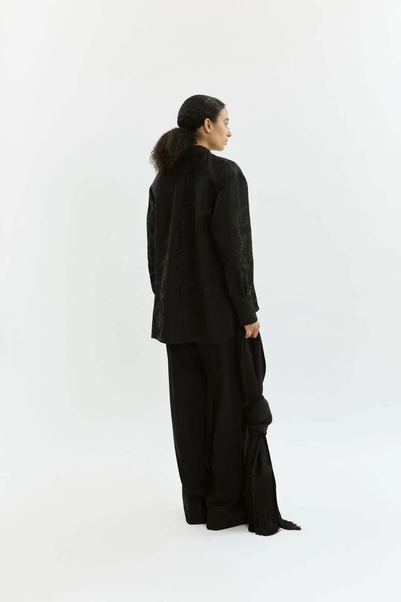 Dorothy blouse | Black - Jacquard