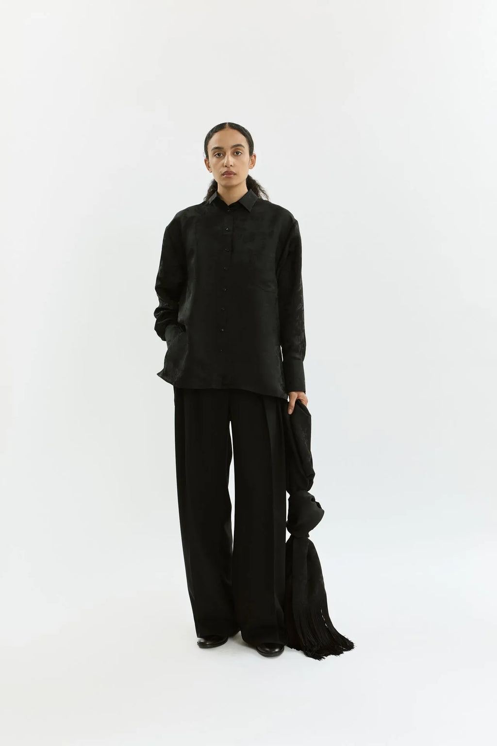 Dorothy blouse | Black - Jacquard