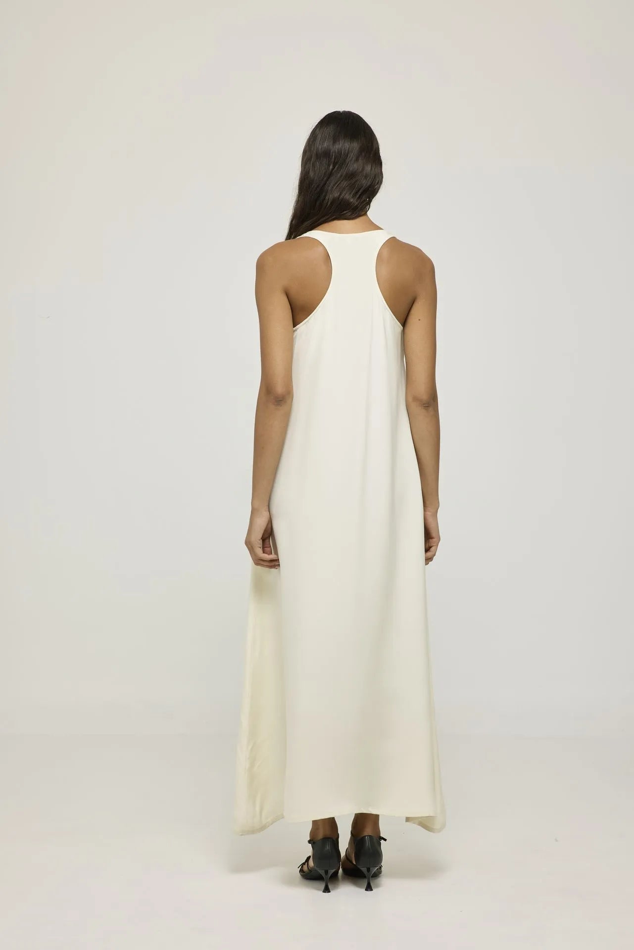 Gioia dress | Off white - Crepe silk