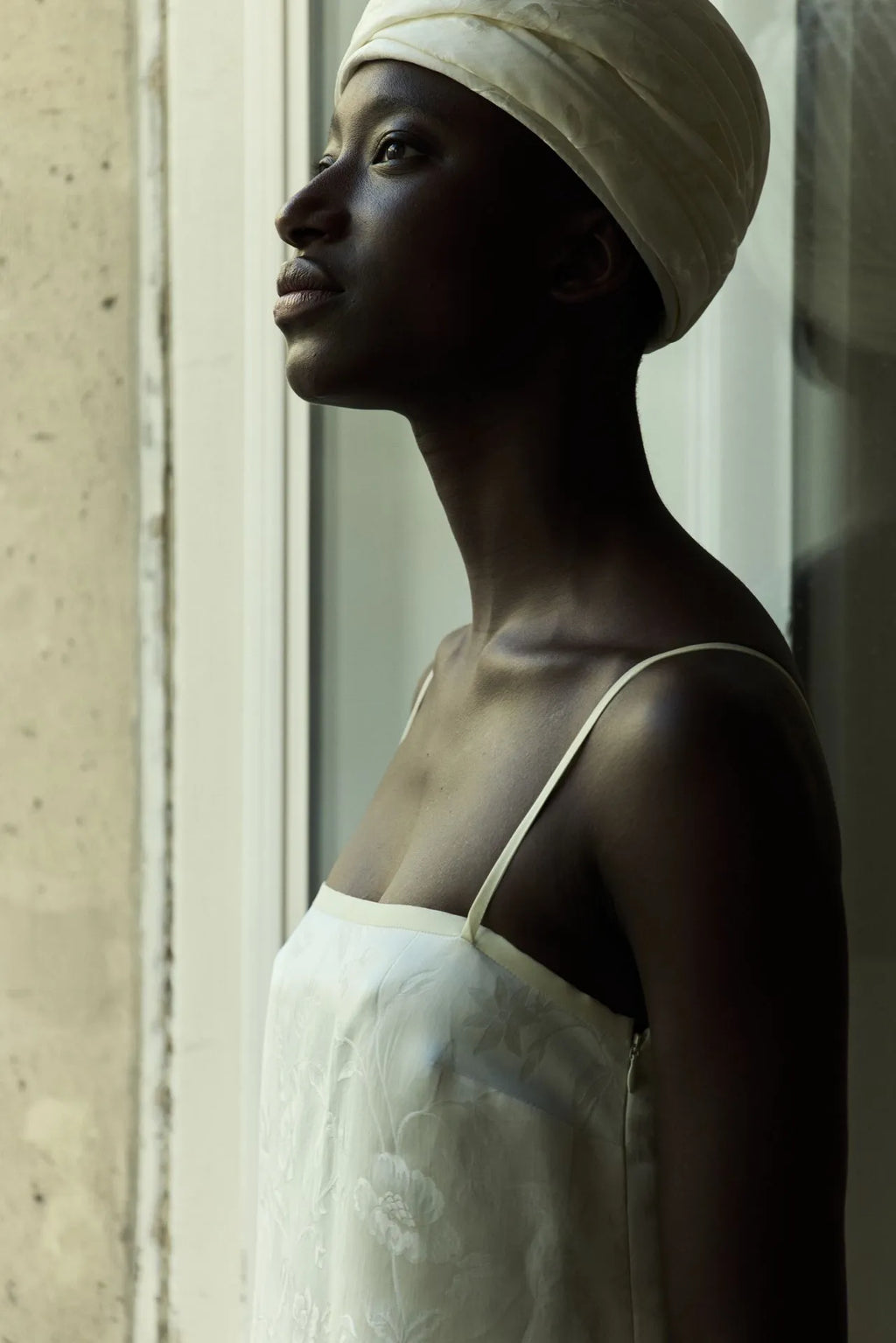 Sana dress | Cream - Jacquard