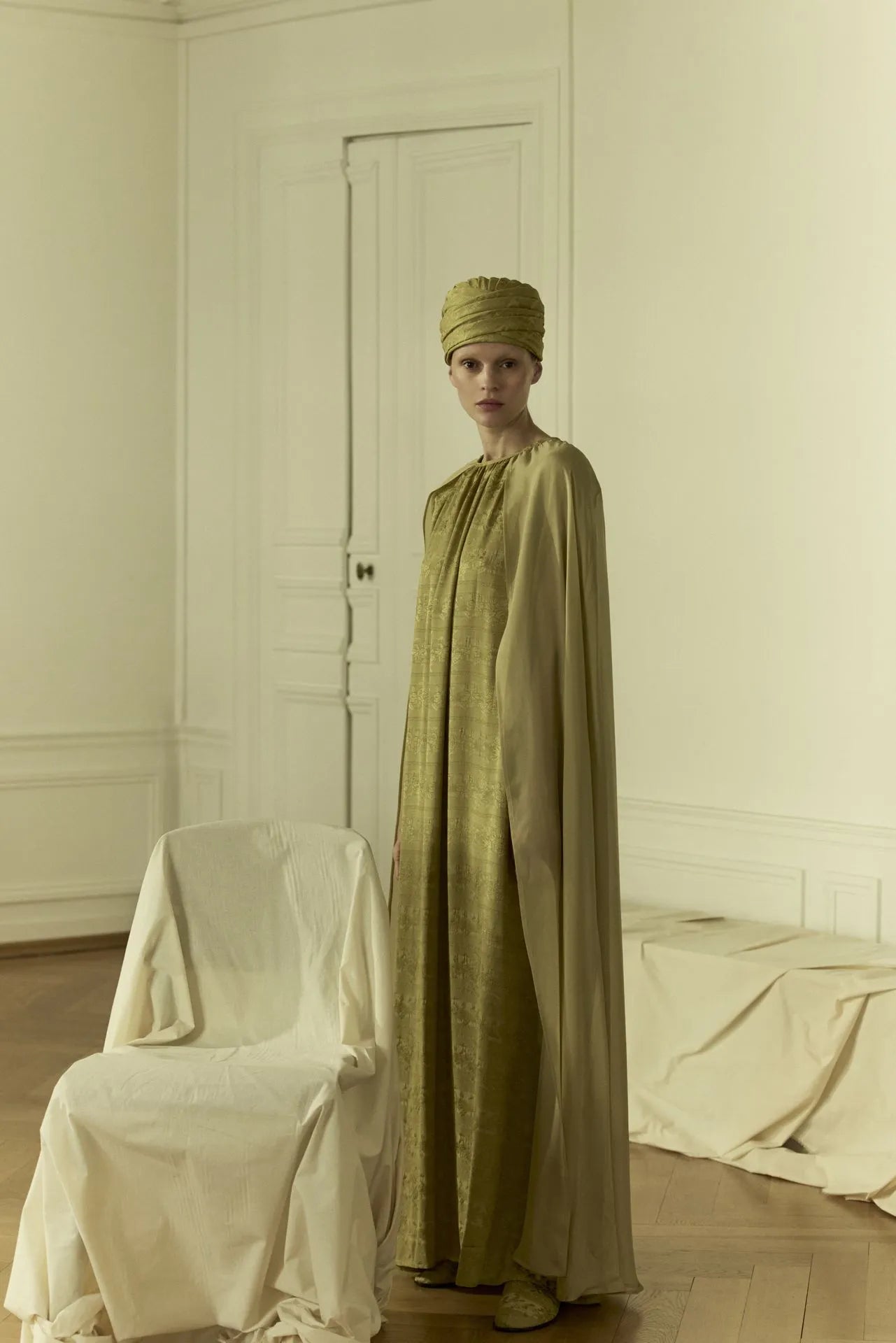 Bruna dress | Hemp - Jacquard