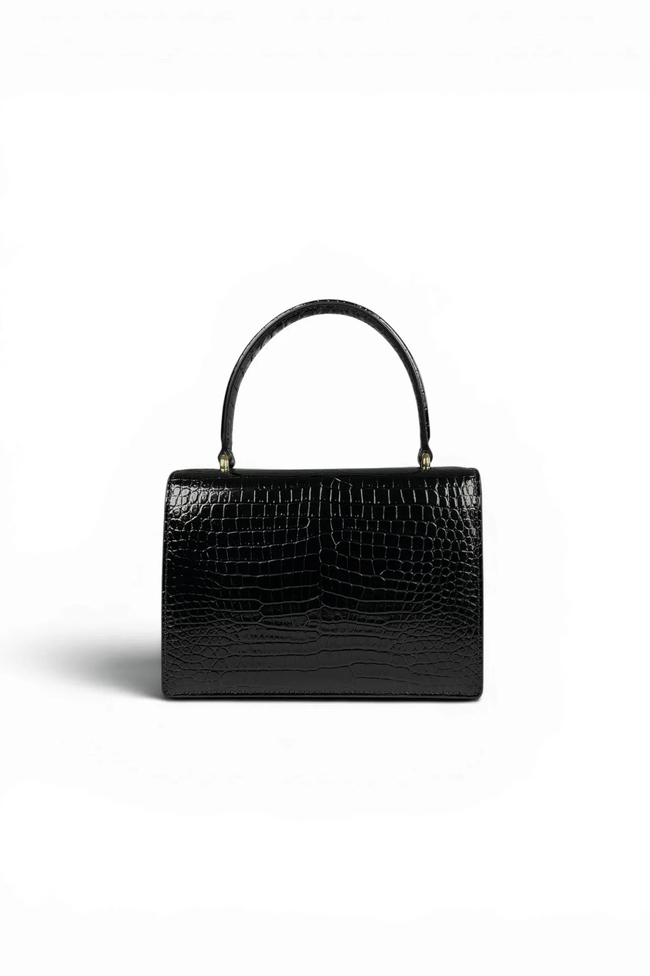 Eileen bag | Black croco - Leather