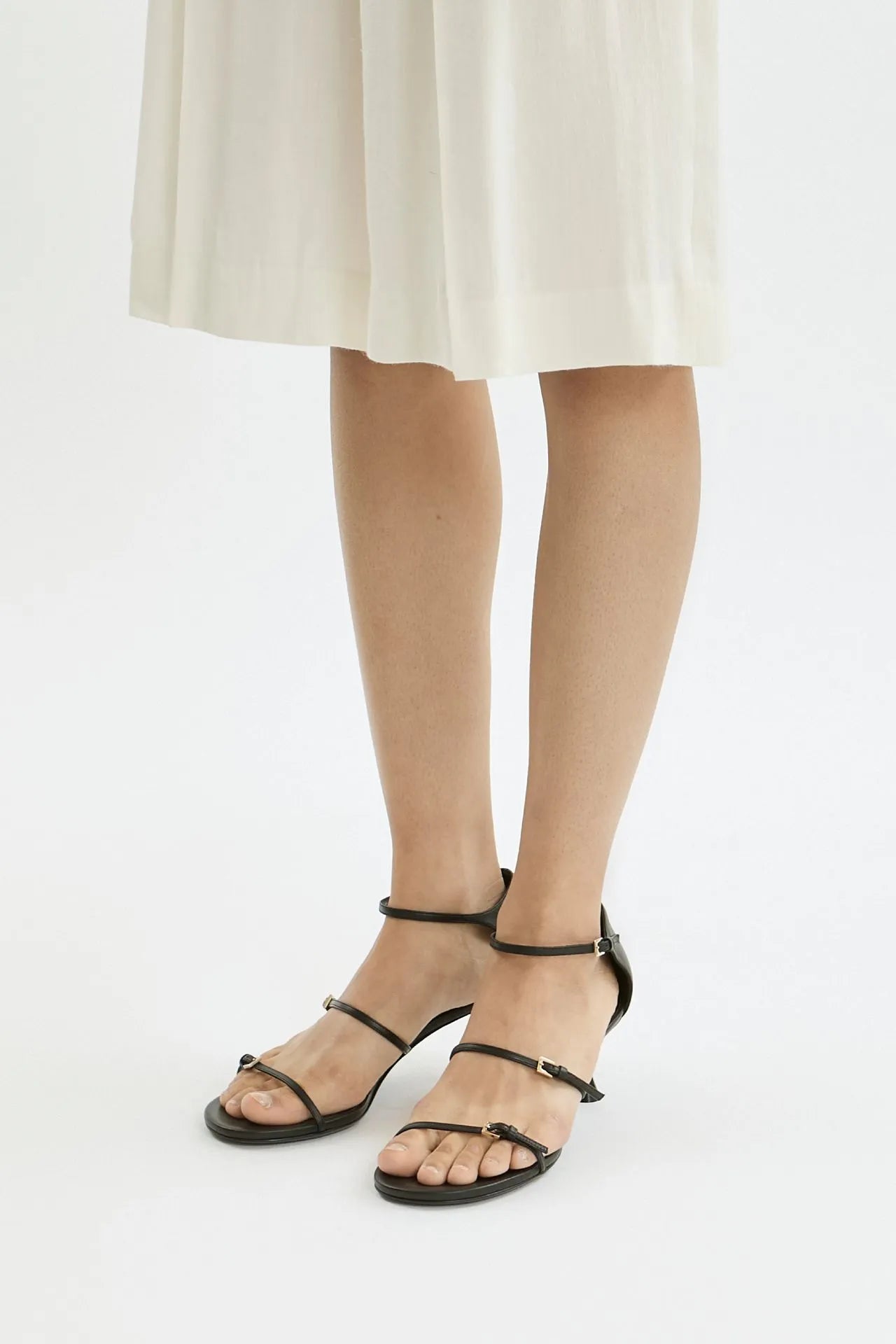 Alma sandals | Black - Leather