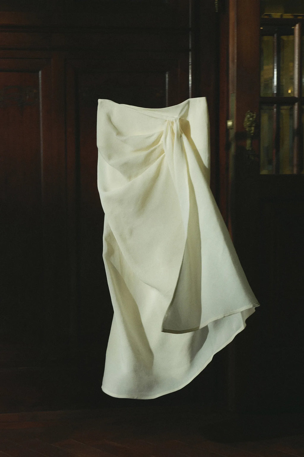 Pamela skirt | Cream - Linen silk blend