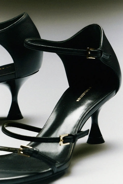 Alma sandals | Black - Leather