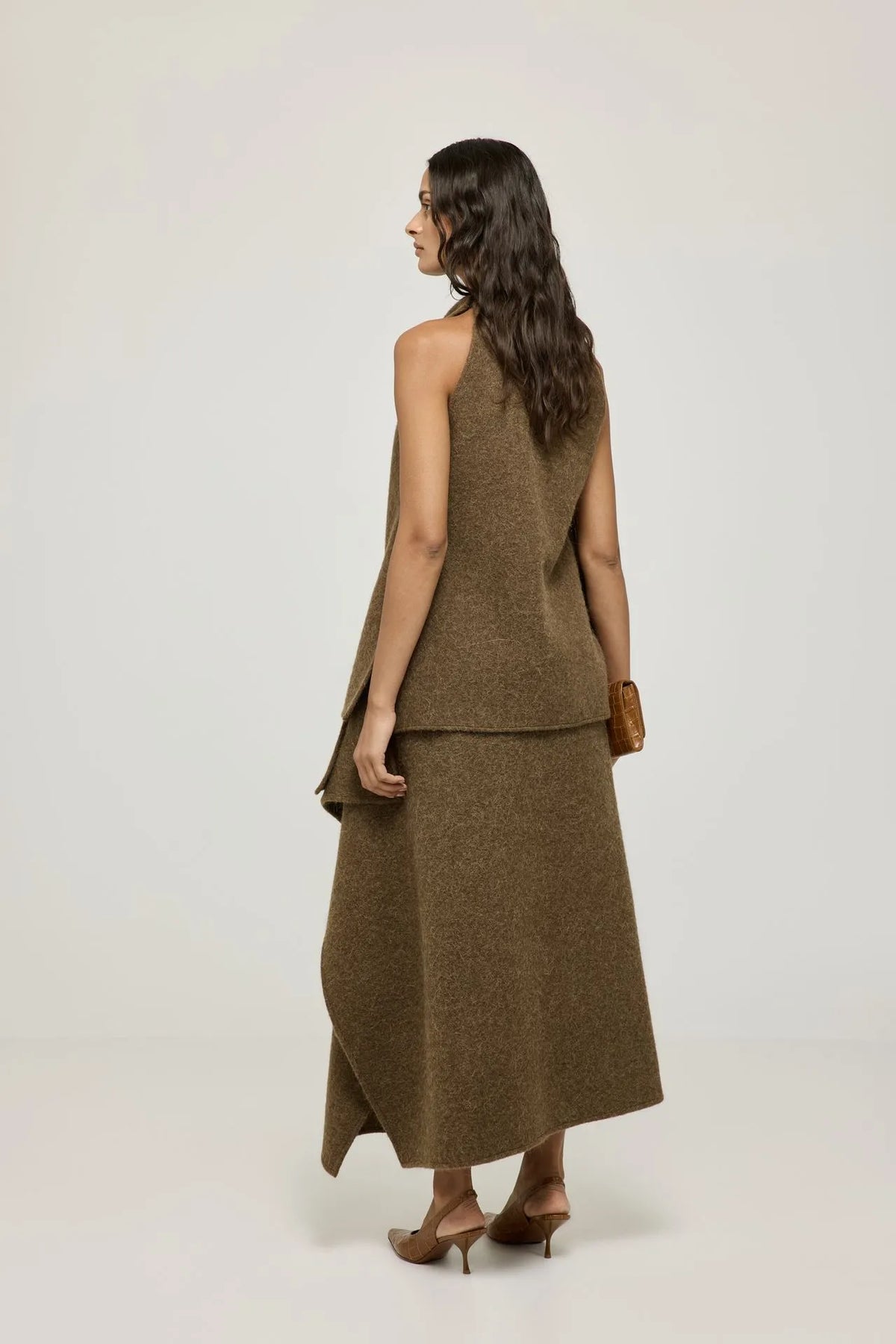 Annika top | Brown - Alpaca wool