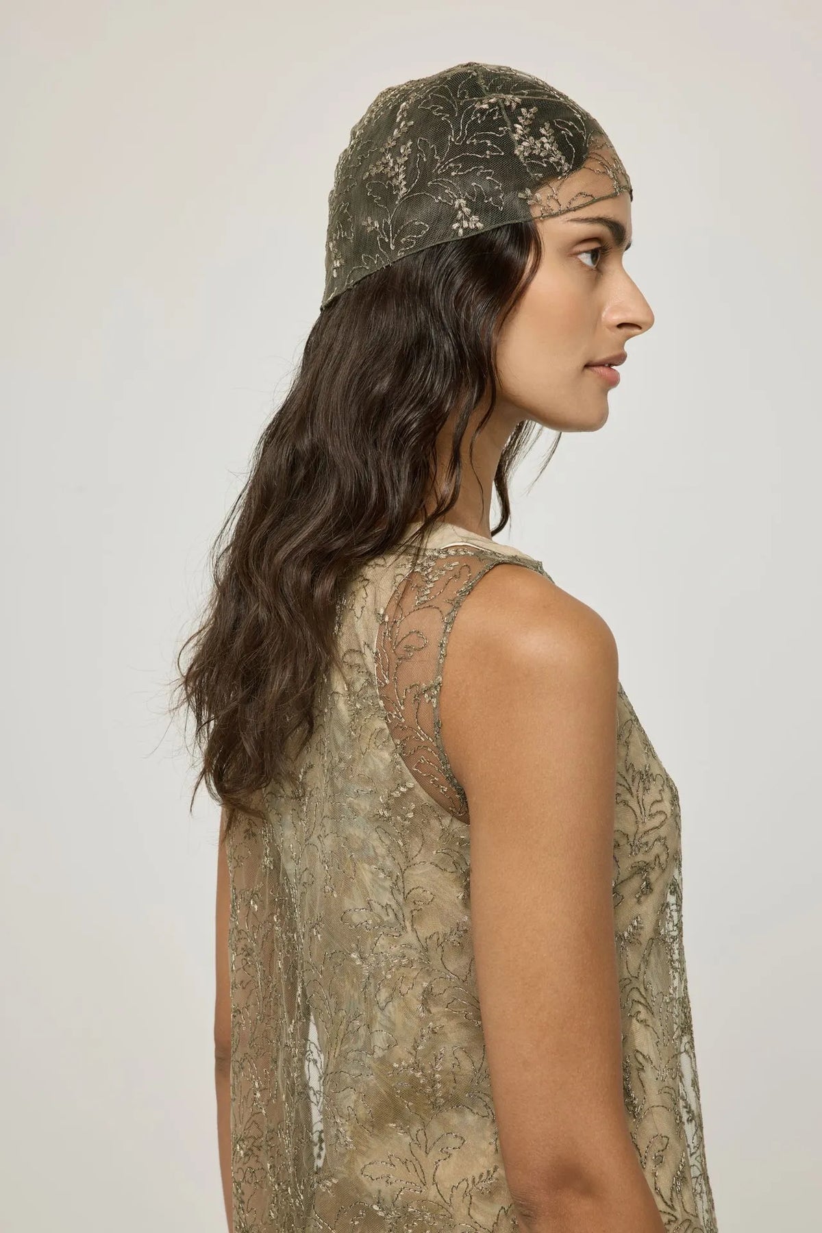 Bodine hat | Olive - Tulle blend