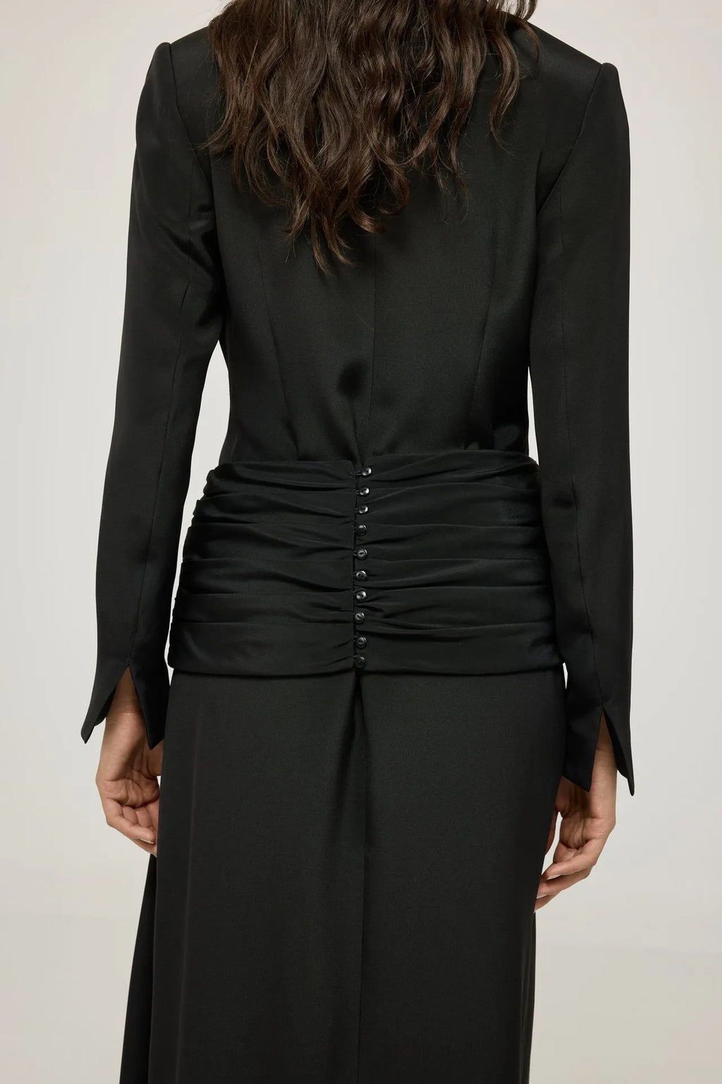 Calista belt | Black - Crepe silk