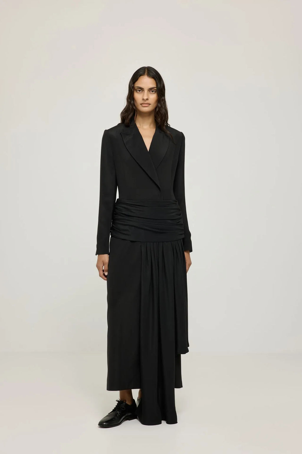 Calista belt | Black - Crepe silk
