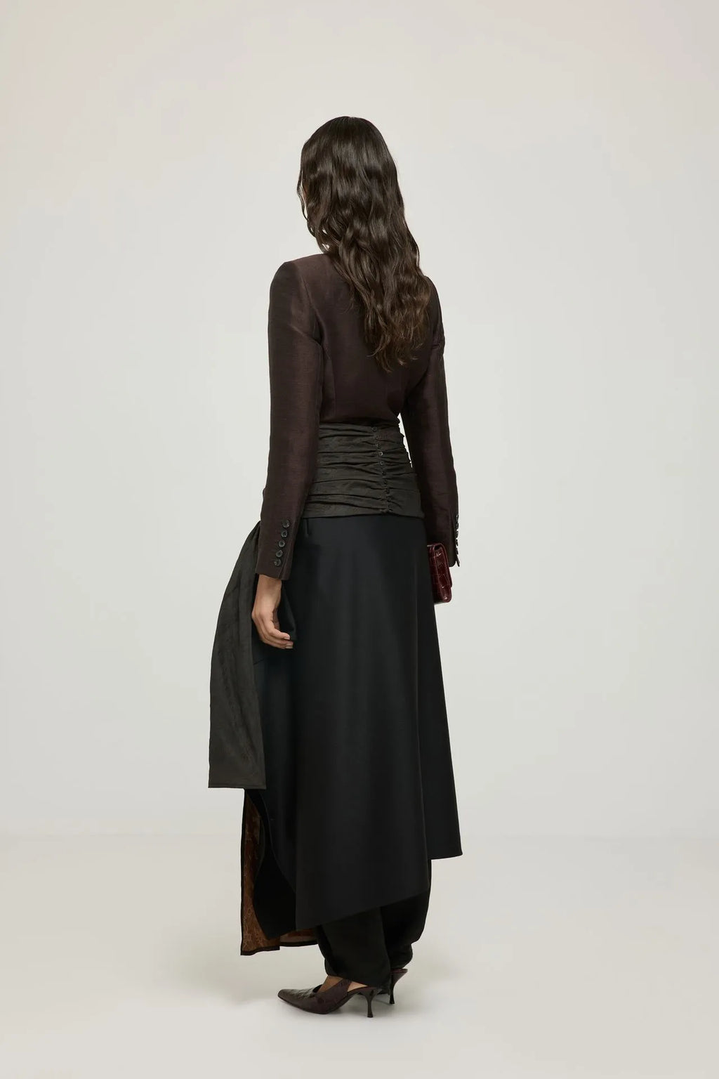 Calista belt | Black print - Mud silk