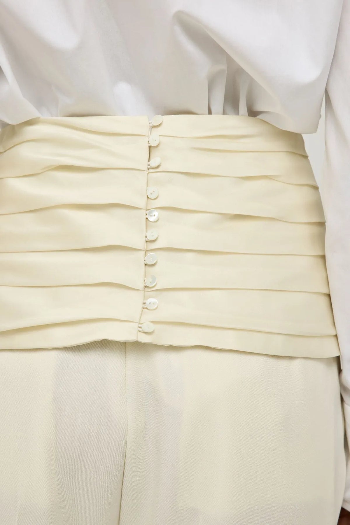 Calista belt | Cream - Organza silk