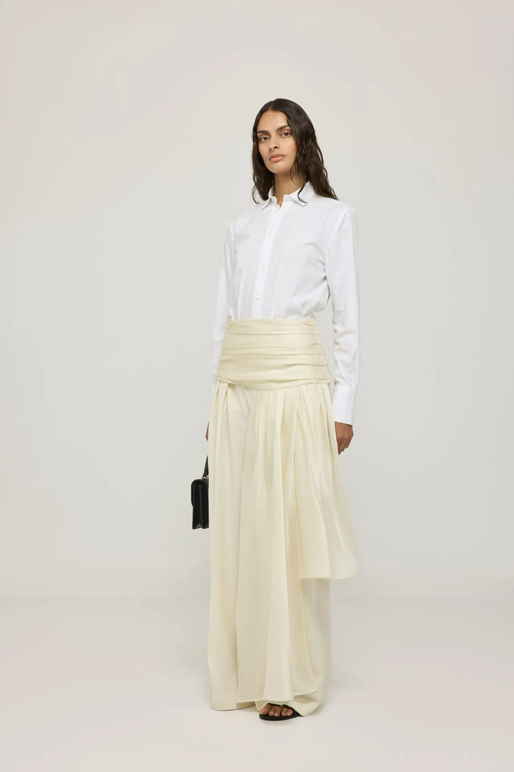 Calista belt | Cream - Organza silk