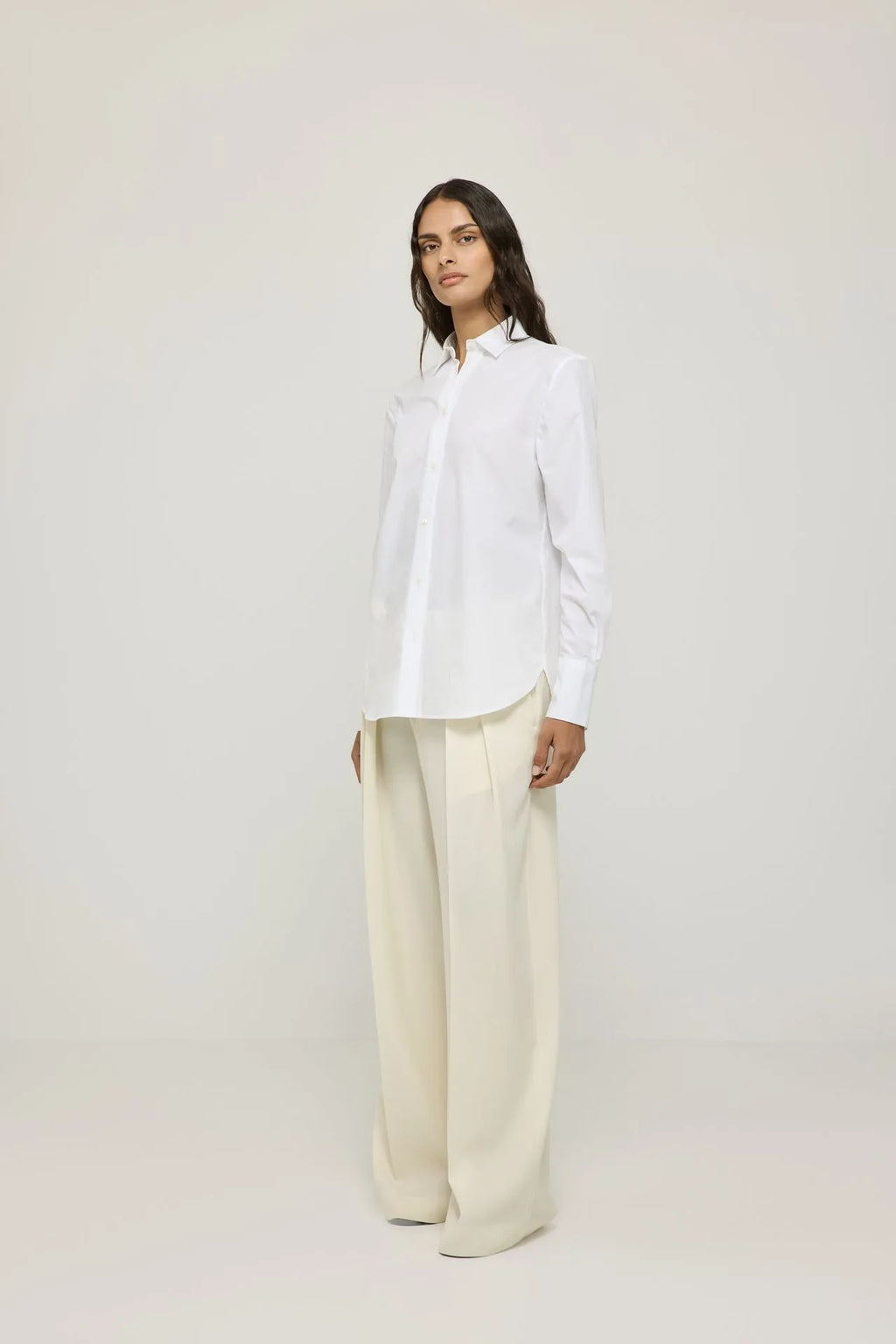 Cilou shirt | White - Cotton poplin