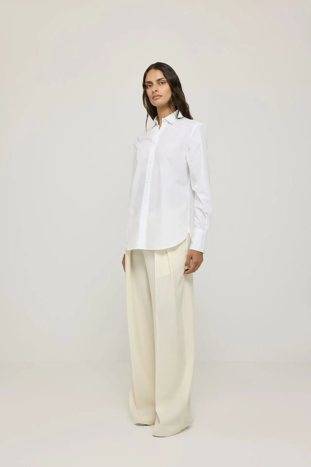Cilou shirt | White - Cotton poplin