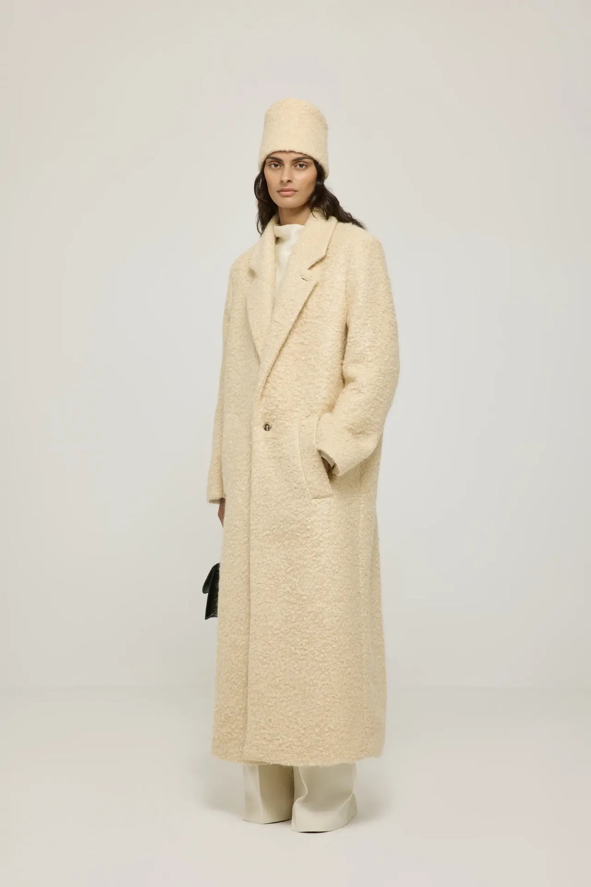 Rowan coat | Butter - Mohair blend
