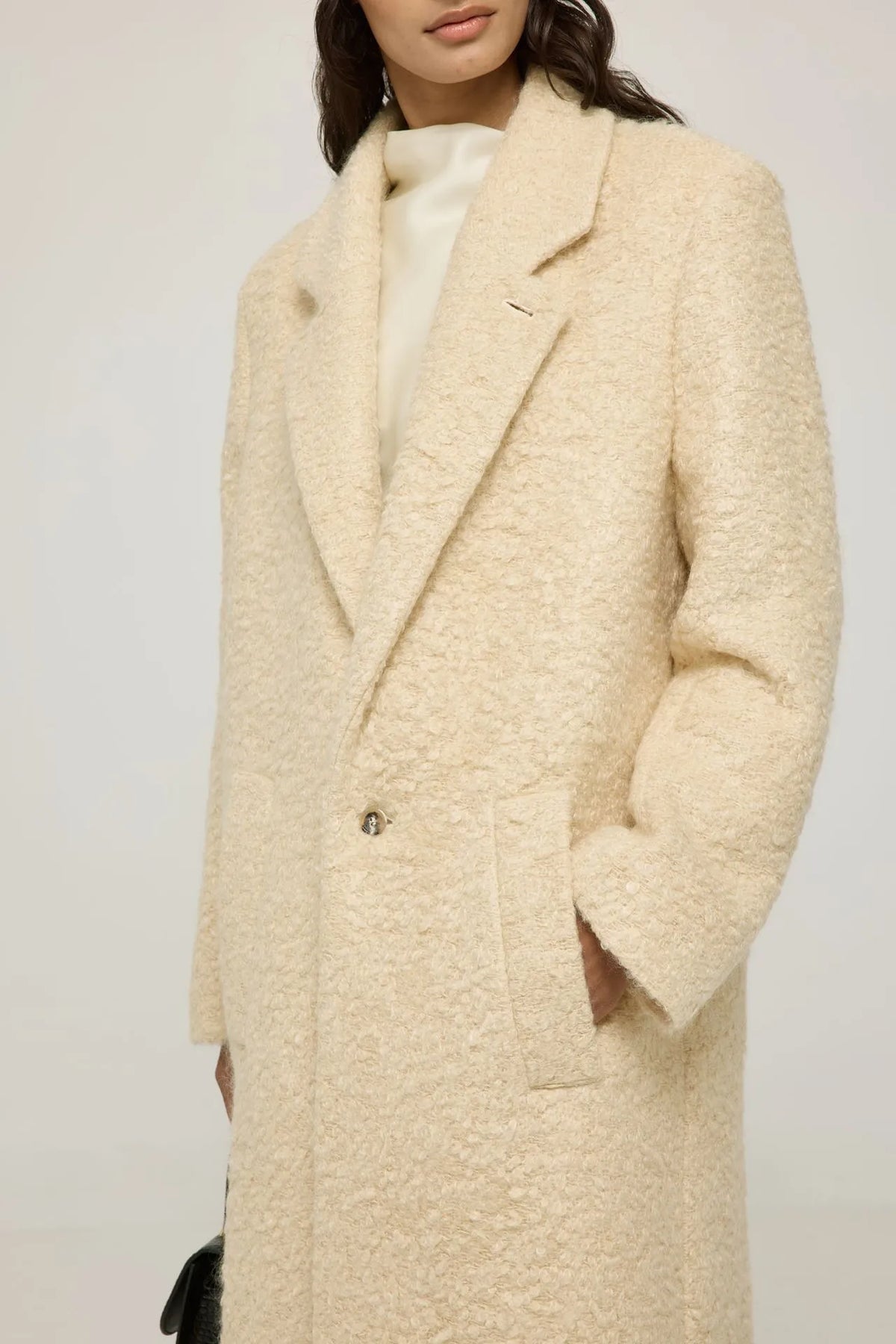 Rowan coat | Butter - Mohair blend