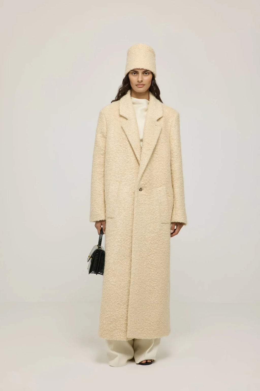 Rowan coat | Butter - Mohair blend
