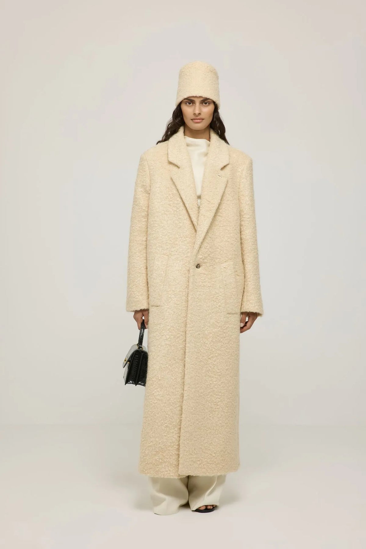 Rowan coat | Butter - Mohair blend
