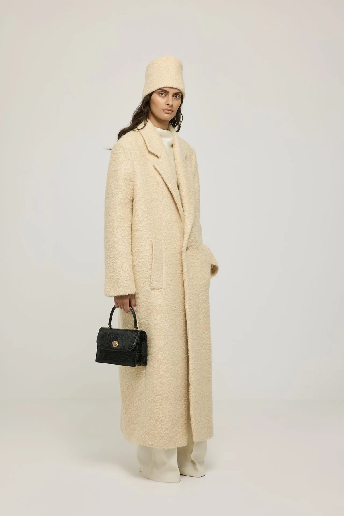Rowan coat | Butter - Mohair blend
