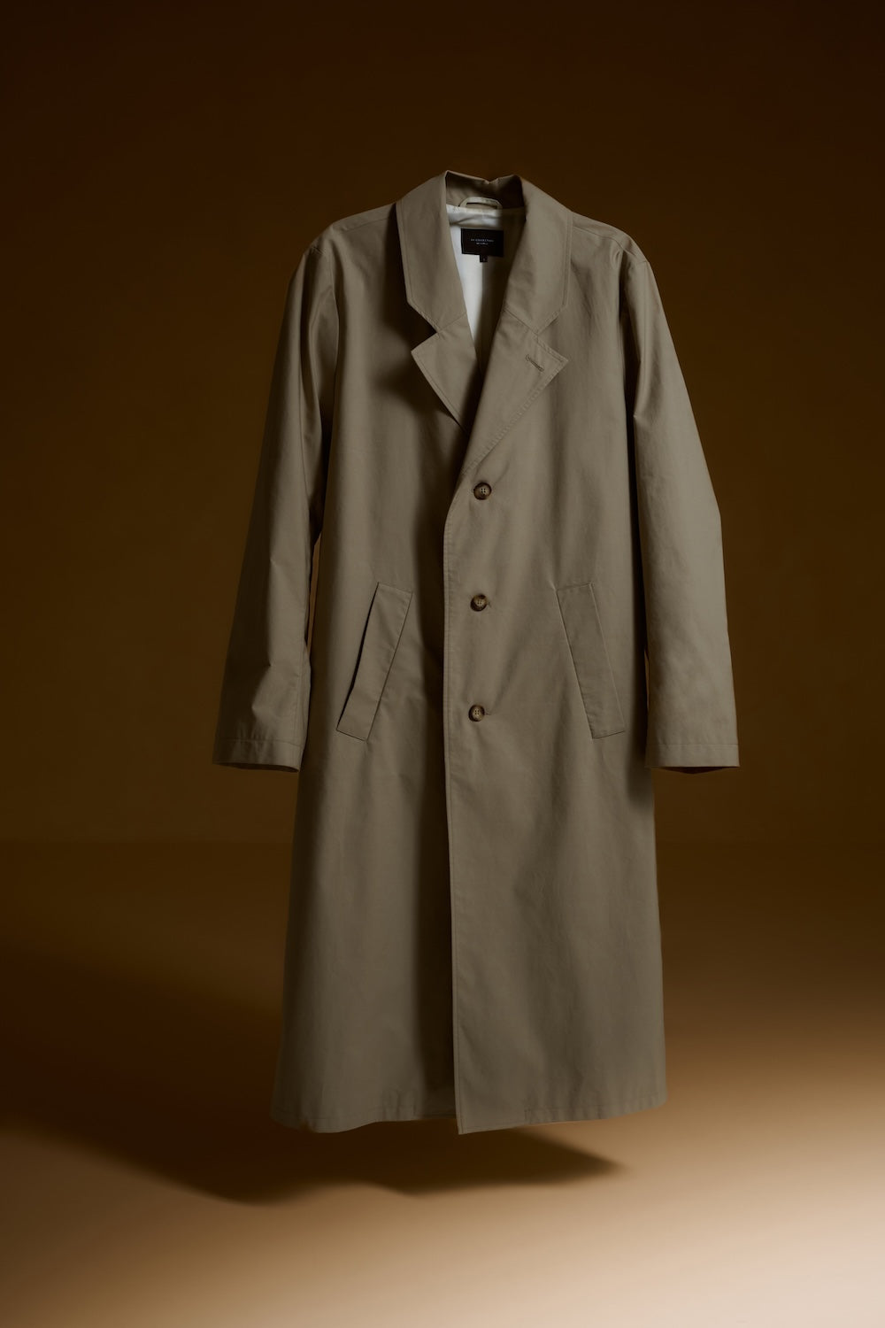Ezra coat | Beige - Water repellent organic cotton