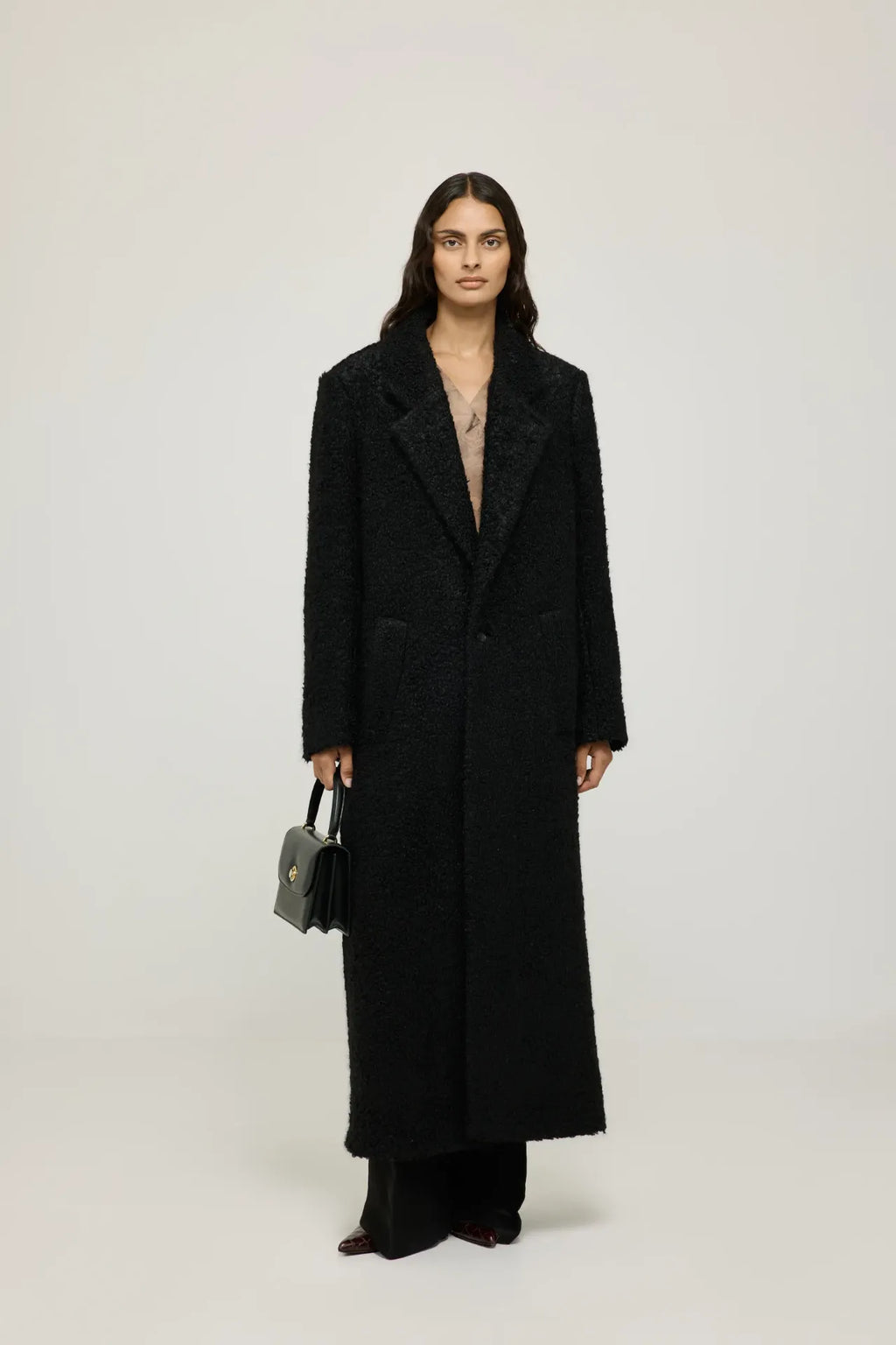 Rowan coat | Black - Mohair blend