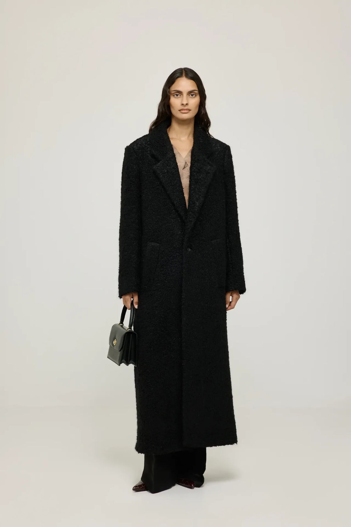 Rowan coat | Black - Mohair blend