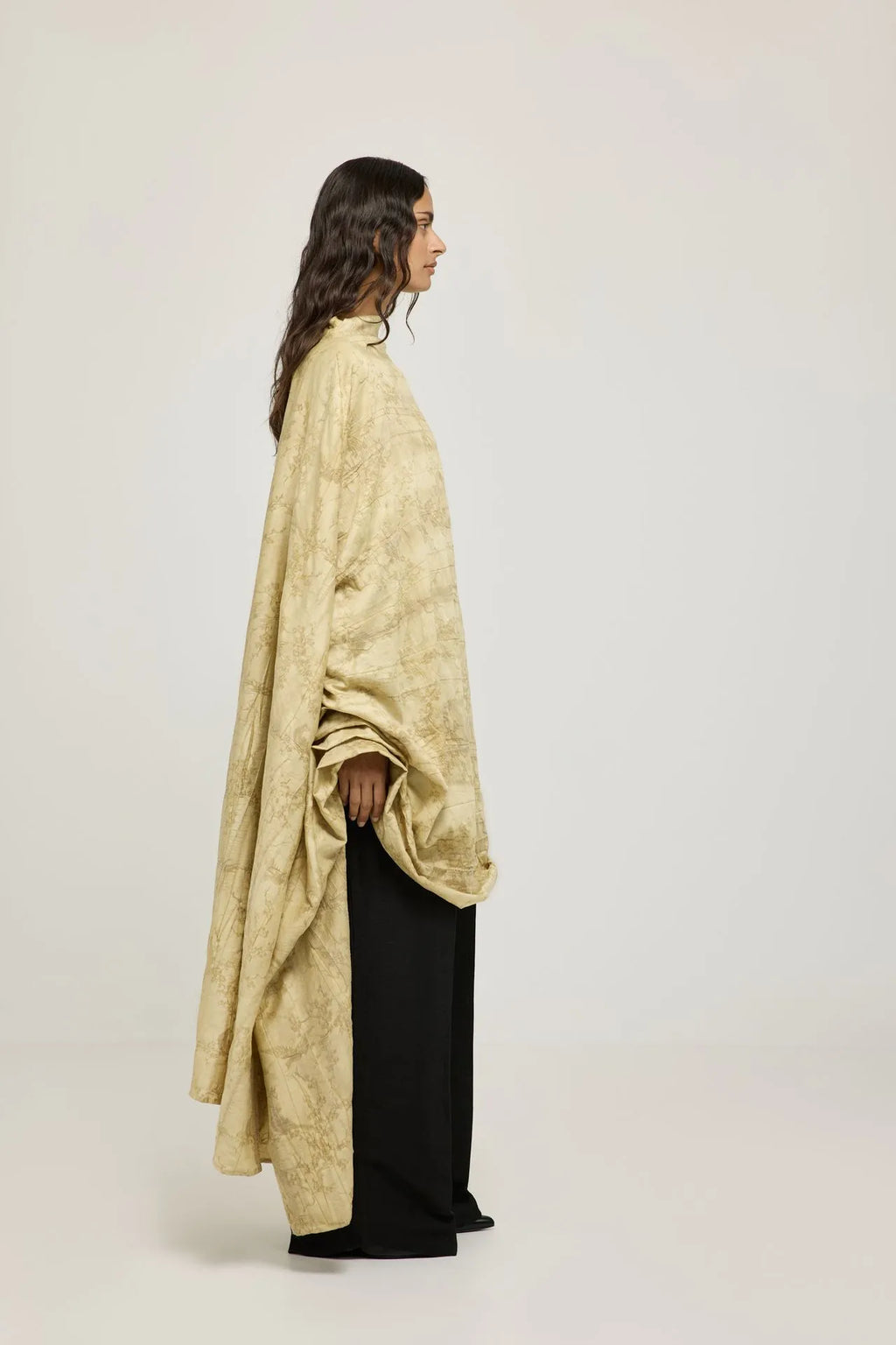 Nour dress | Camel - Tencel blend