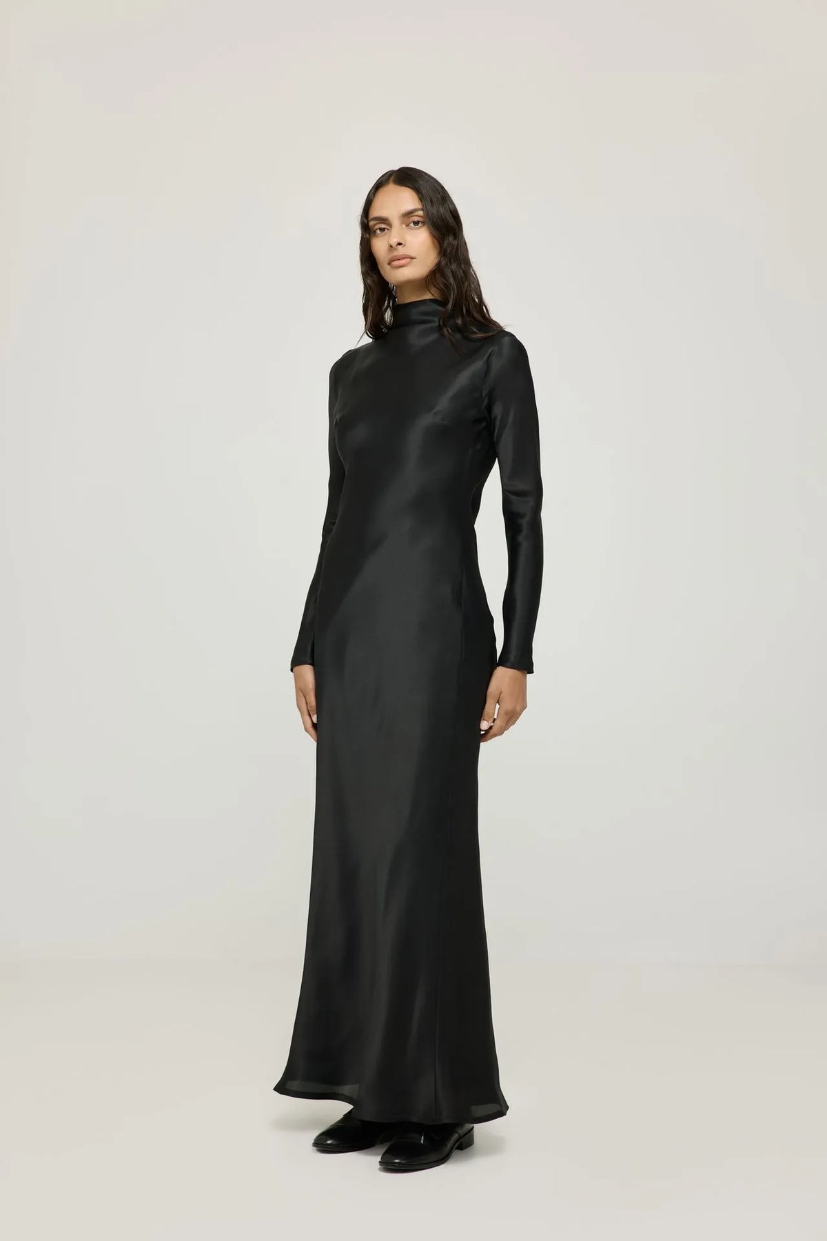 Paulette dress | Black - Organza silk