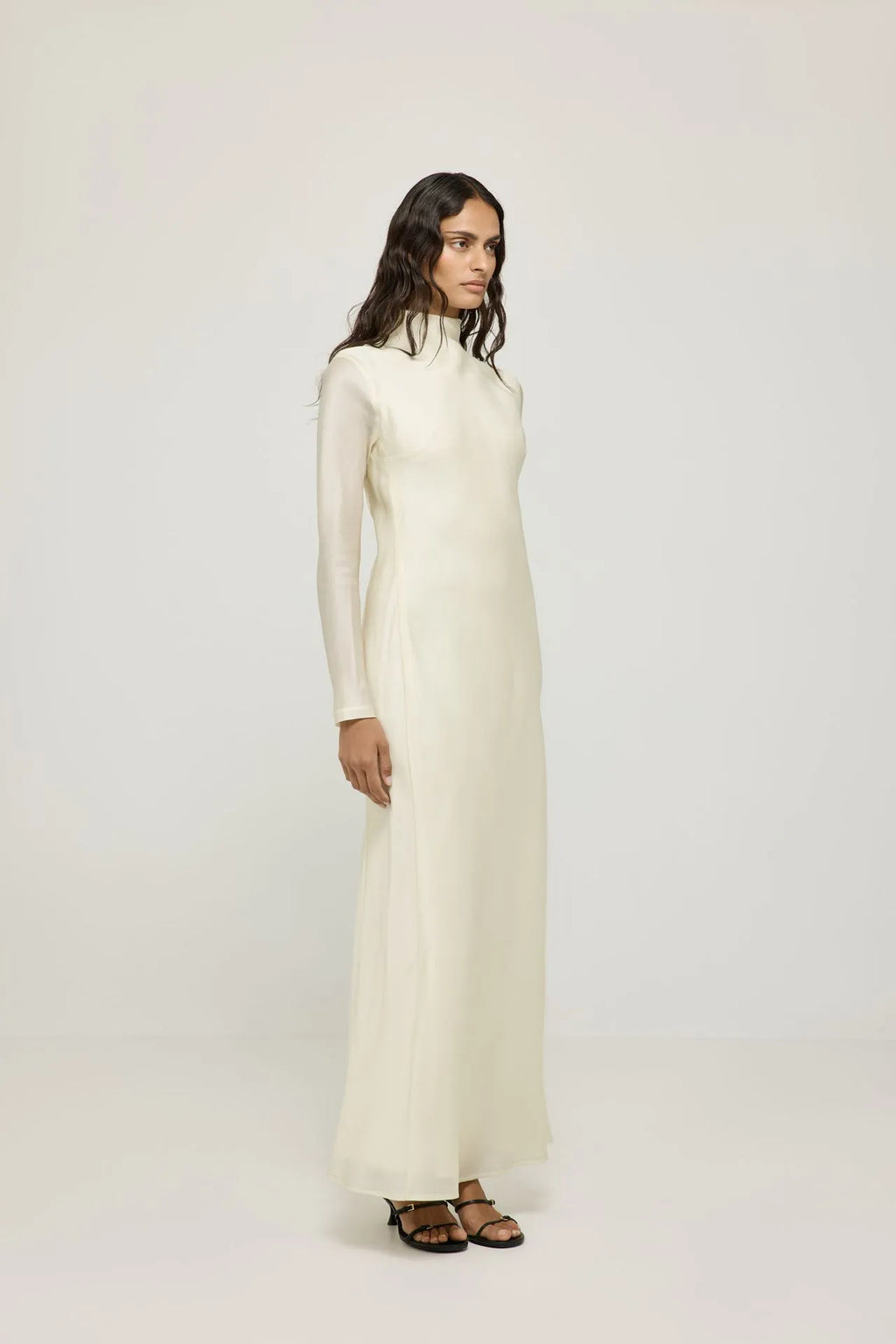 Paulette dress | Cream - Organza silk