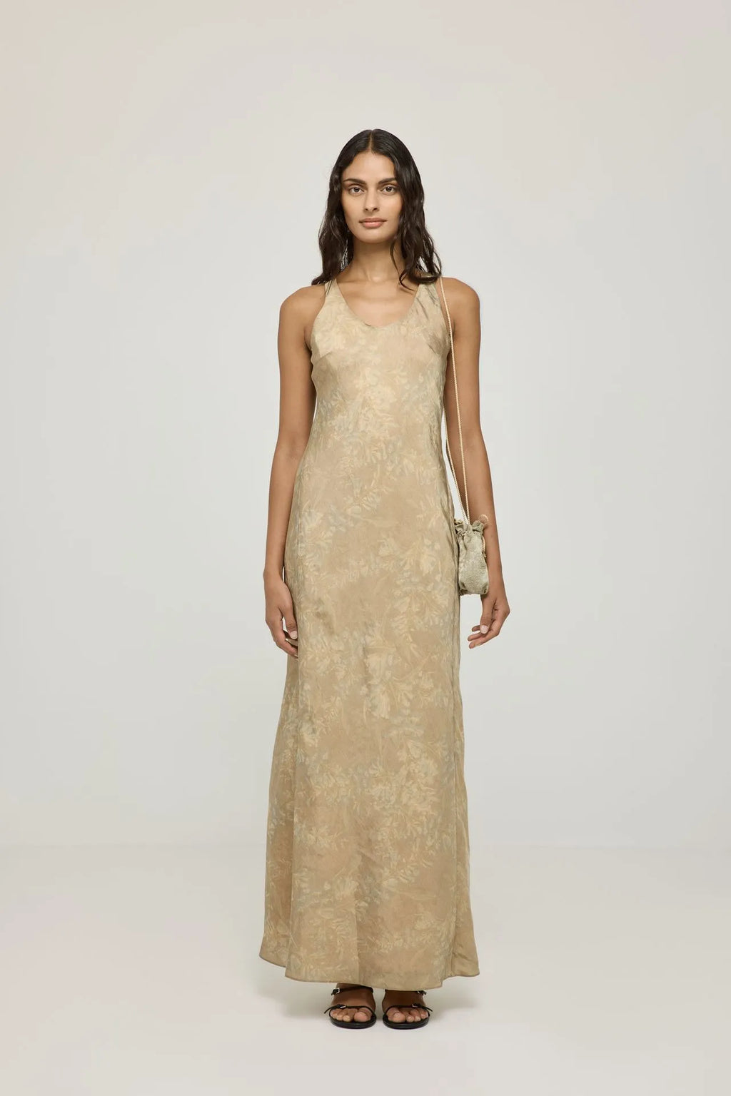 Paula dress | Camel - Viscose blend