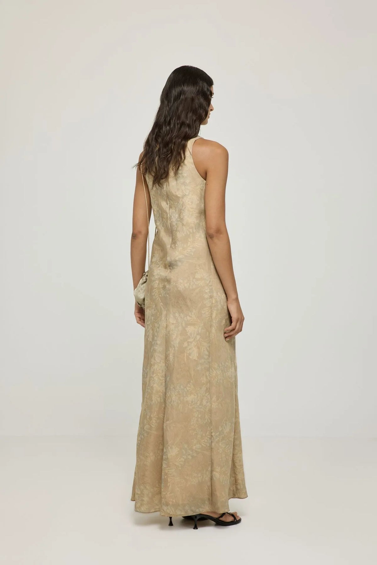 Paula dress | Camel - Viscose blend